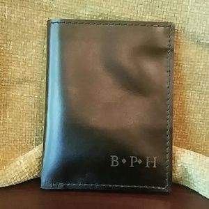 Pottery Barn Leather Trifold Wallet